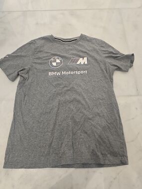 BMW Motorsport Men's Grey Logo T-Shirt